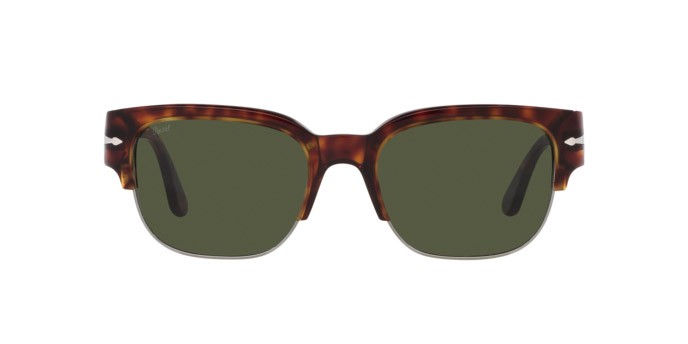Sunglasses Persol Tom PO 3319S (24/31) color havana shape square lenses verde