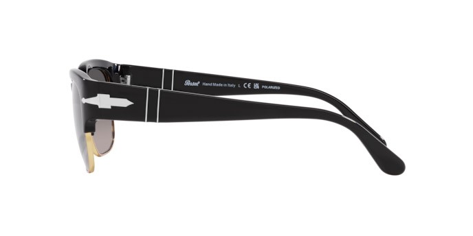 Occhiali da sole Persol Tom PO 3319S (95/M3) colore nero forma quadrato lenti polarized grigia sfumata