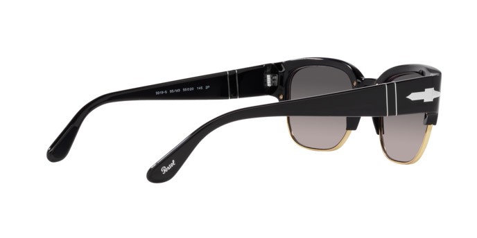Occhiali da sole Persol Tom PO 3319S (95/M3) colore nero forma quadrato lenti polarized grigia sfumata