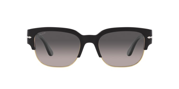 Occhiali da sole Persol Tom PO 3319S (95/M3) colore nero forma quadrato lenti polarized grigia sfumata