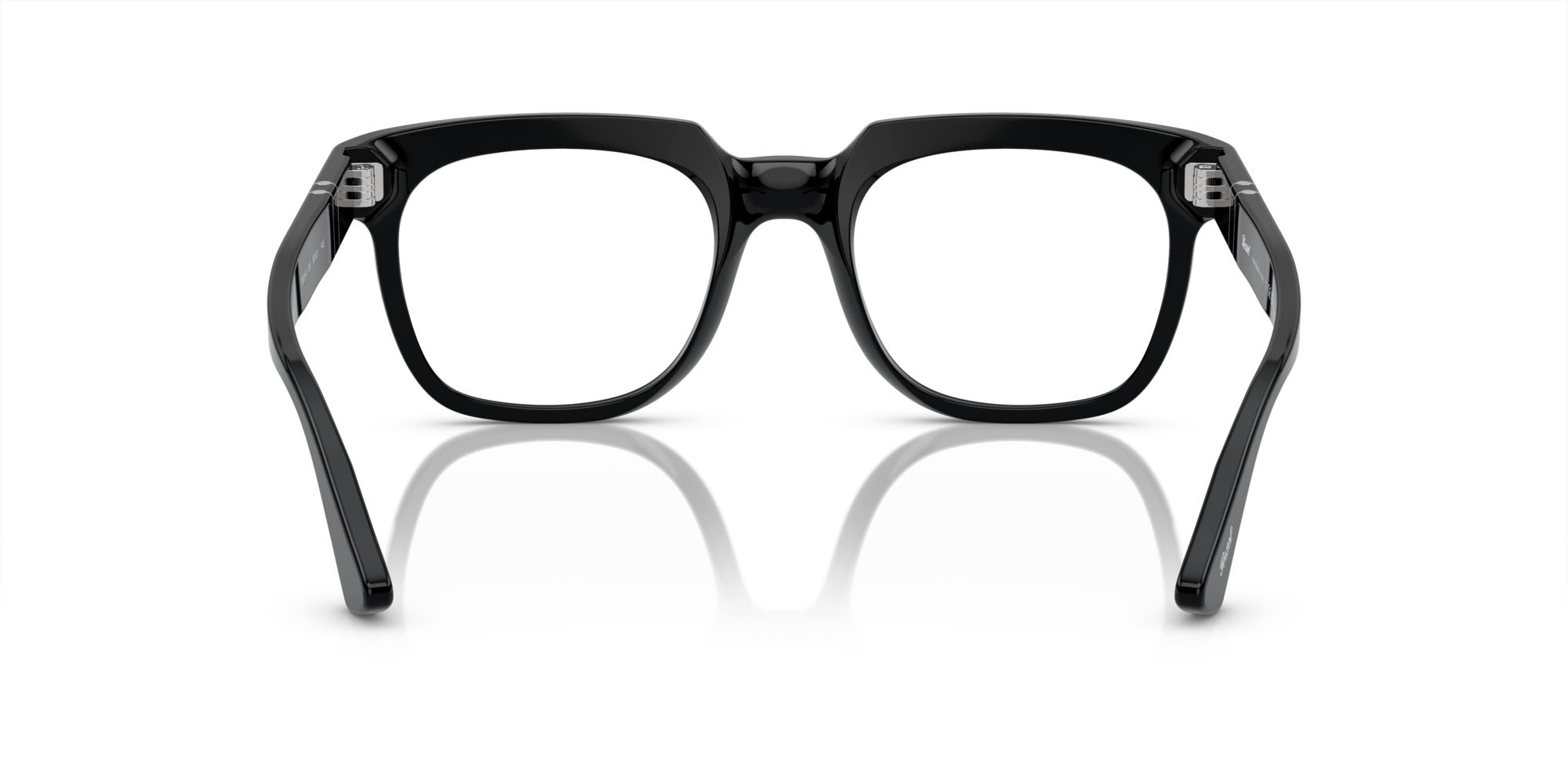 Occhiali da vista Persol PO 3325V (95) colore nero forma quadrato lenti trasparente