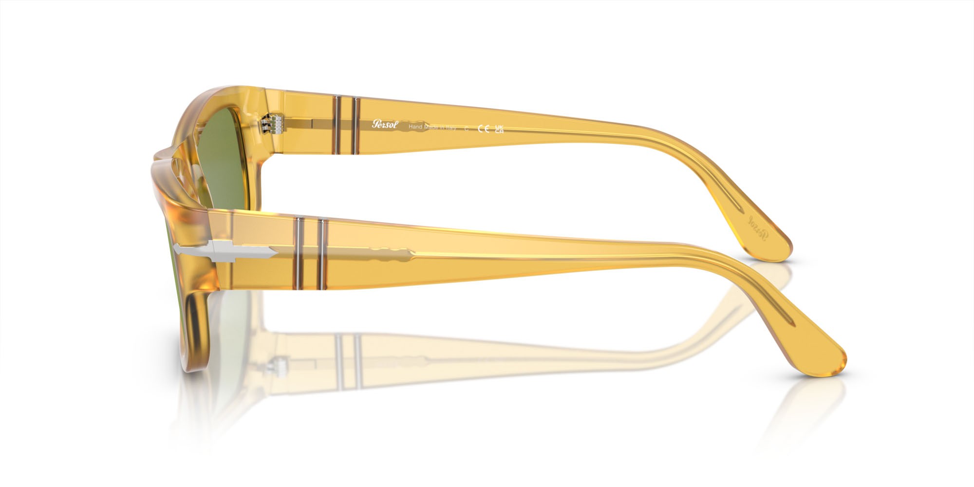 Sonnenbrillen Persol PO 3326S (204/4E) farbe miele form quadratisch gläser verde