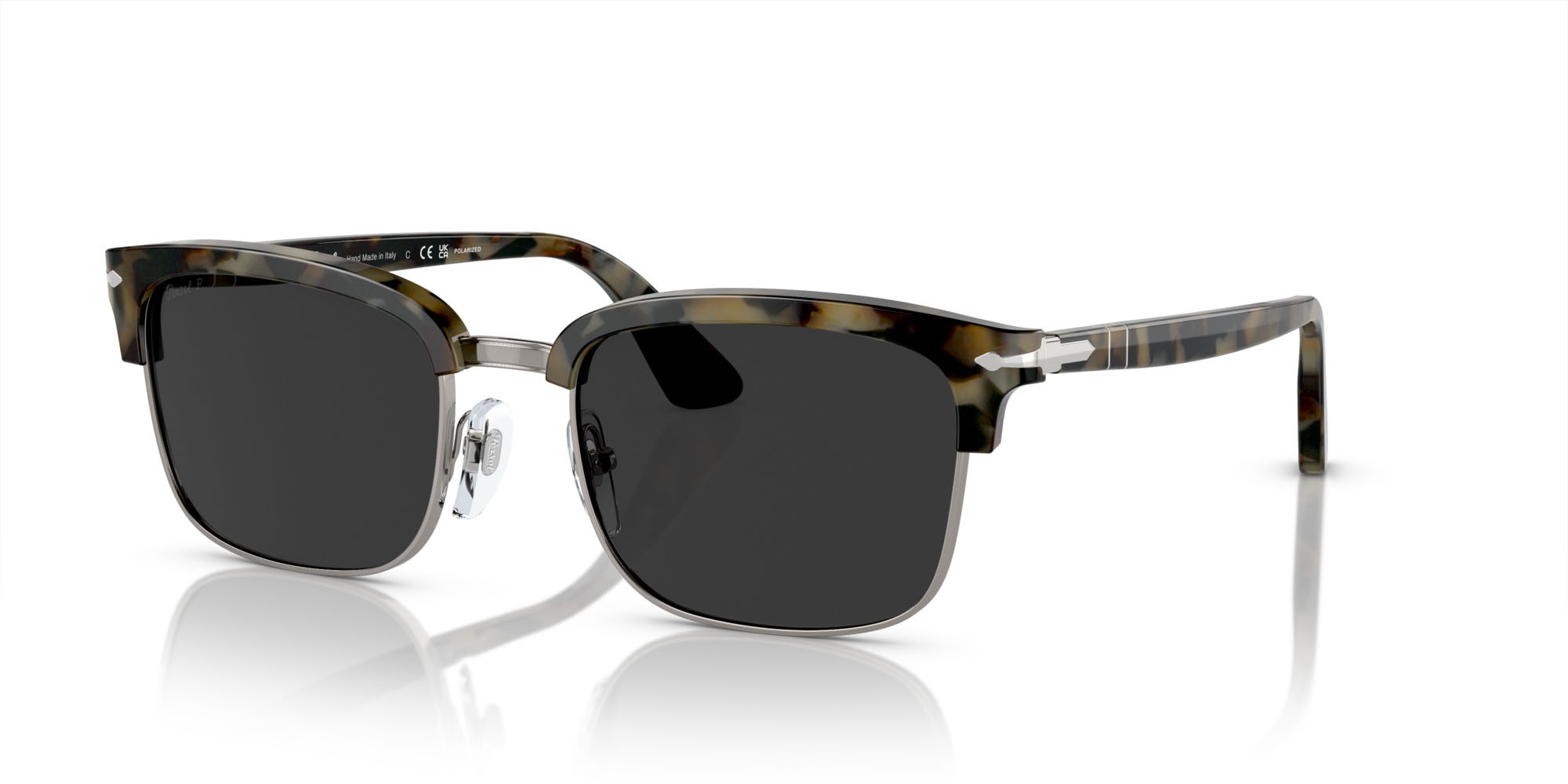 Sunglasses Persol PO 3327S (107148) color tartarugato marrone shape rectangle lenses polar nera