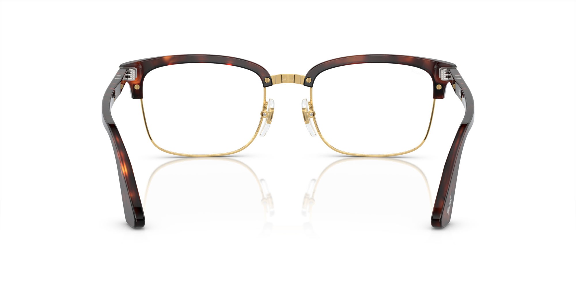 Occhiali da sole Persol PO 3327S (24/GJ) colore havana forma rettangolare lenti transitions 8 verde