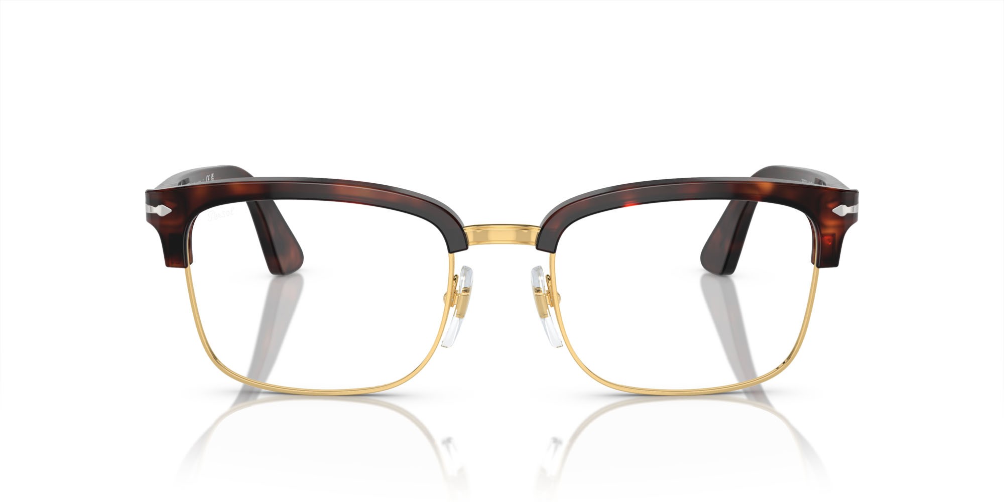 Occhiali da sole Persol PO 3327S (24/GJ) colore havana forma rettangolare lenti transitions 8 verde