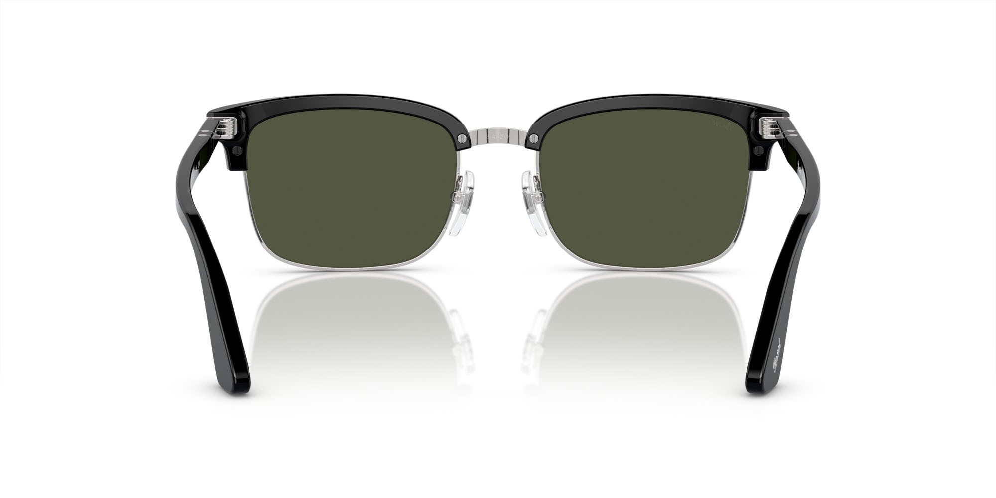 Occhiali da sole Persol PO 3327S (95/31) colore nero forma rettangolare lenti verde