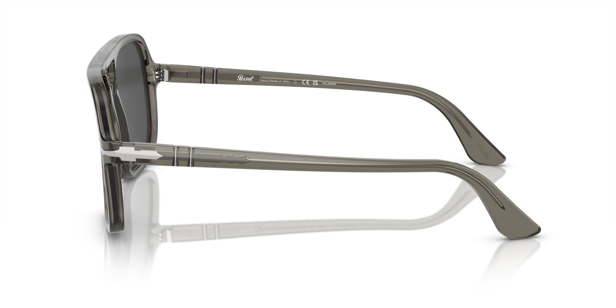 Occhiali da sole Persol PO 3328S (110348) colore fumo forma aviator lenti polar nera