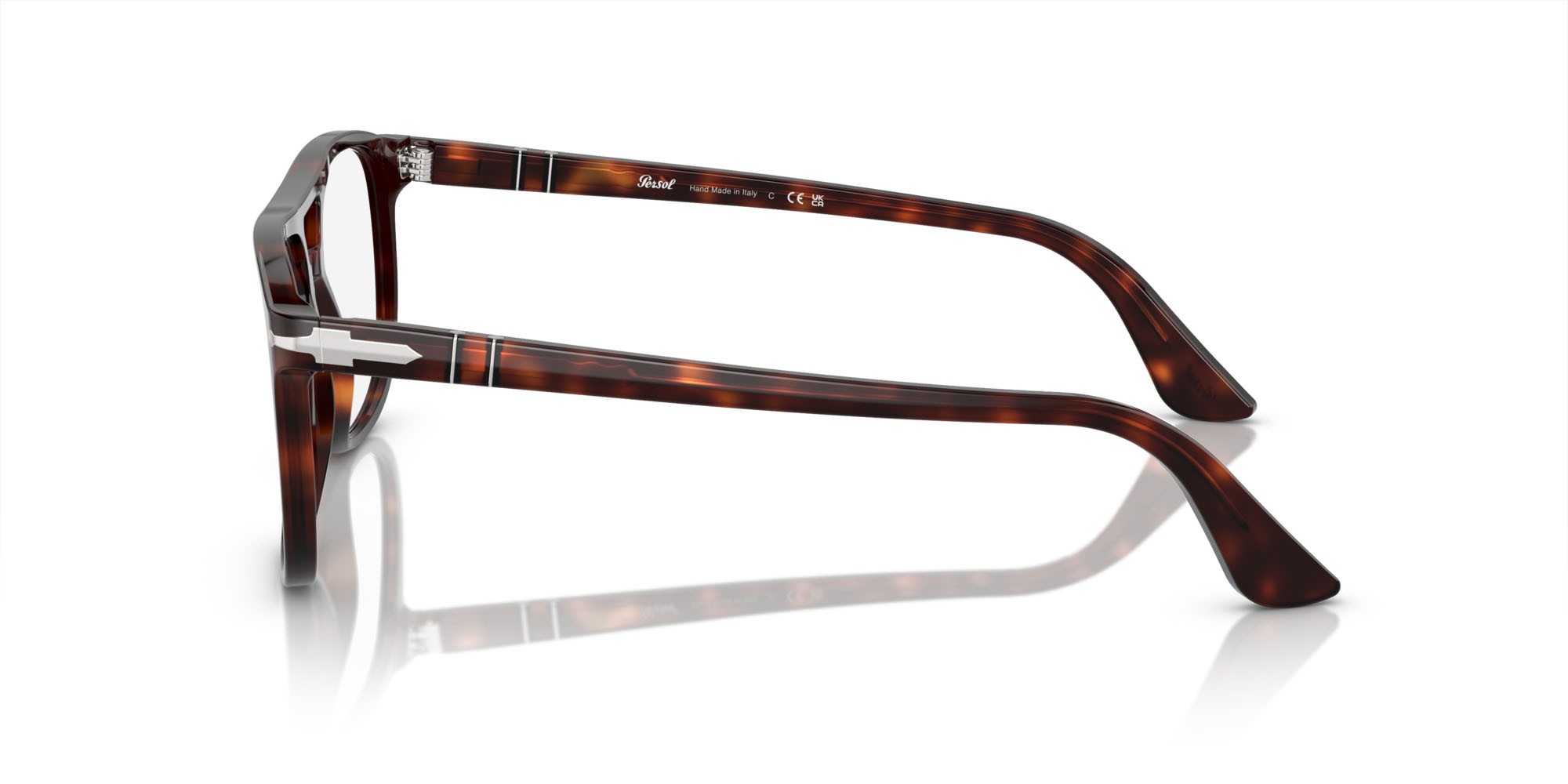 Occhiali da vista Persol Greta PO 3329V (24) colore havana forma aviator lenti trasparente