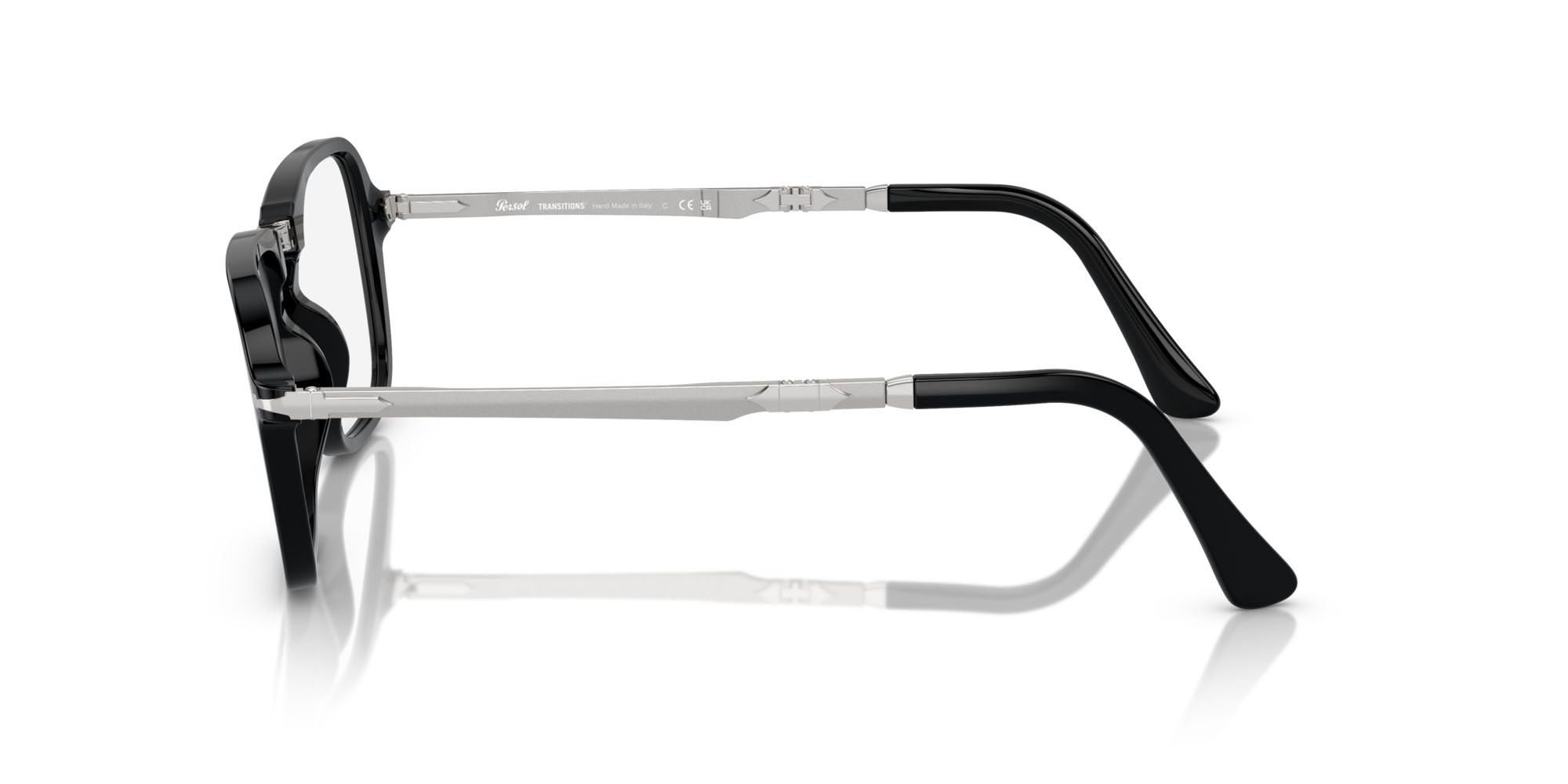 Sonnenbrillen Persol PO 3330S (95/GG) farbe nero form rechteckig gläser transitions 8 zaffiro
