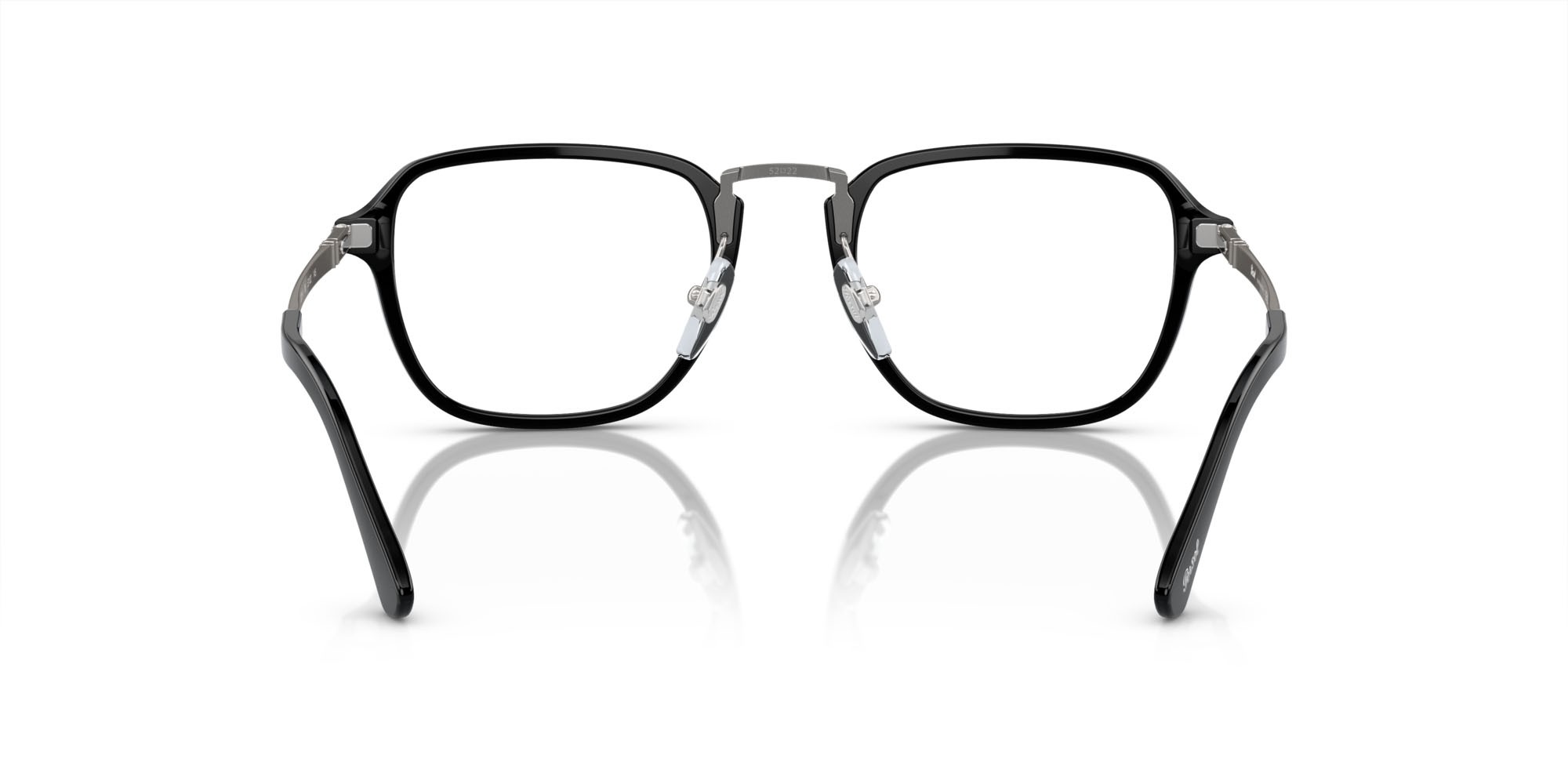 Eyeglasses Persol PO 3331V (95) color nero shape rectangle lenses trasparente