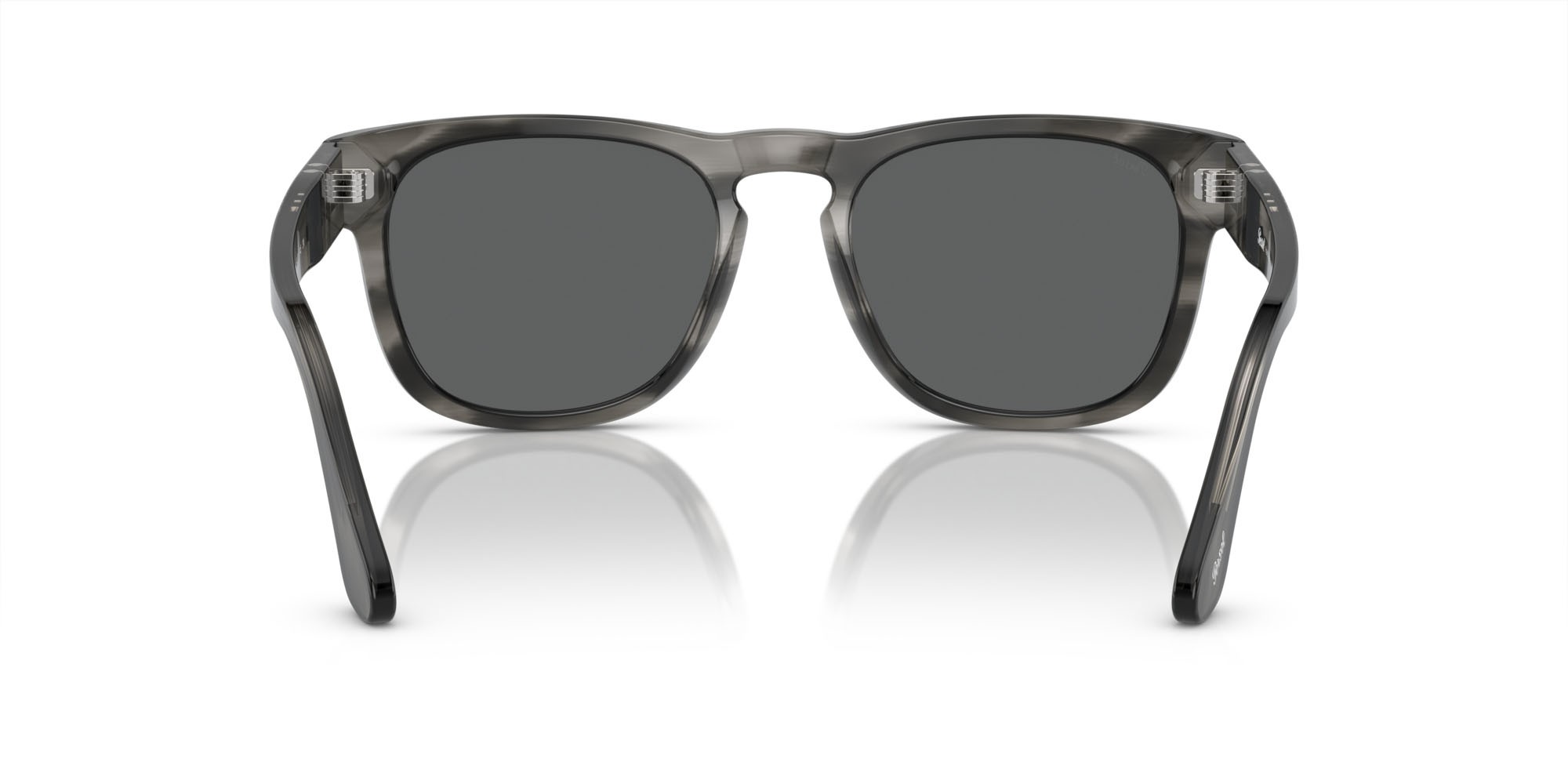 Sunglasses Persol Elio PO 3333S (1192B1) color striato grigio shape square lenses grigio scuro