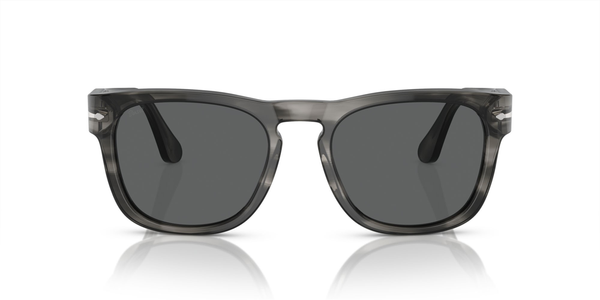 Sunglasses Persol Elio PO 3333S (1192B1) color striato grigio shape square lenses grigio scuro