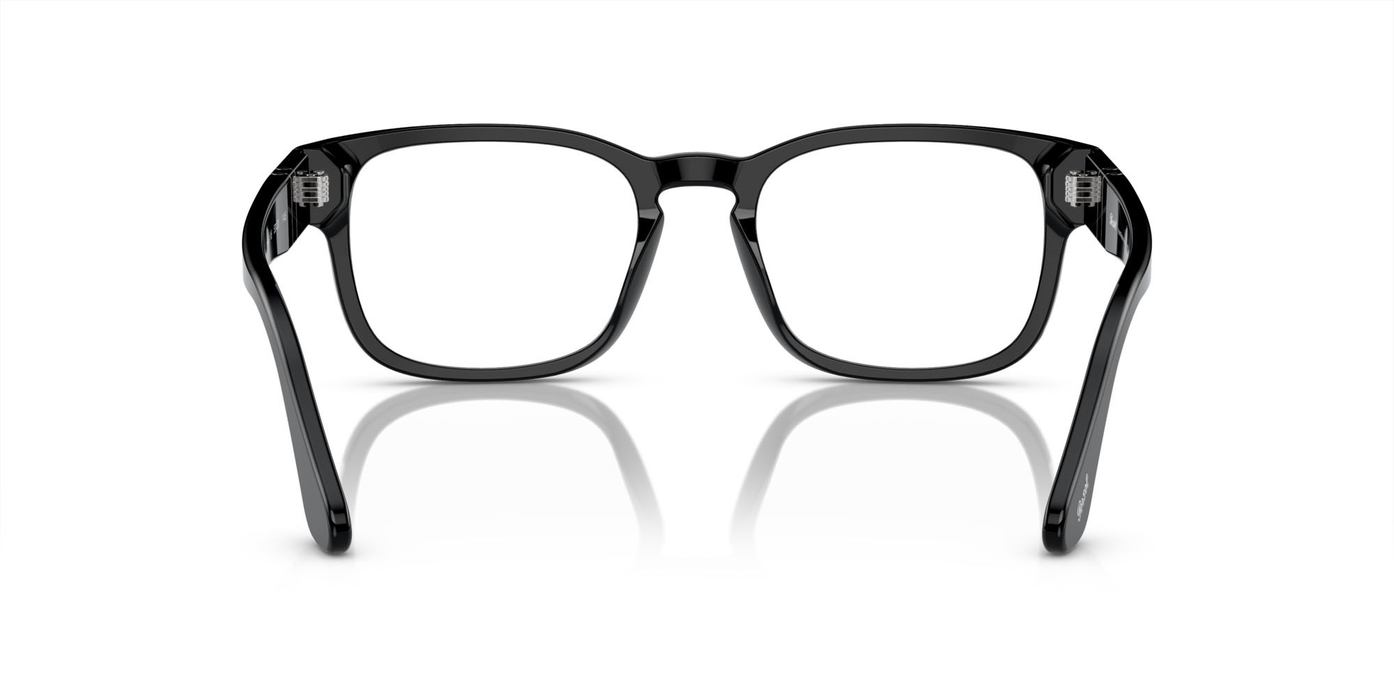 Eyeglasses Persol PO 3334V (95) color nero shape square lenses trasparente