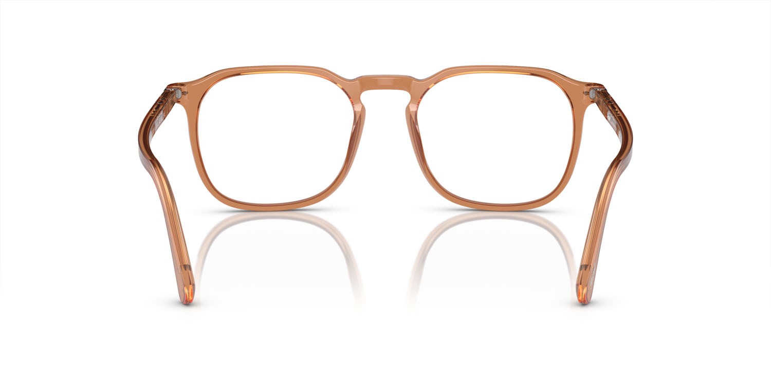 Eyeglasses Persol PO 3337V (1213) color marrone trasparente shape pantos lenses trasparente