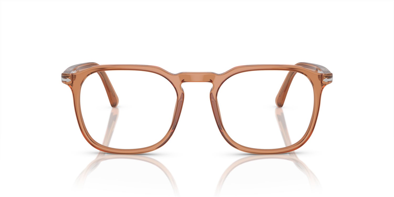 Eyeglasses Persol PO 3337V (1213) color marrone trasparente shape pantos lenses trasparente