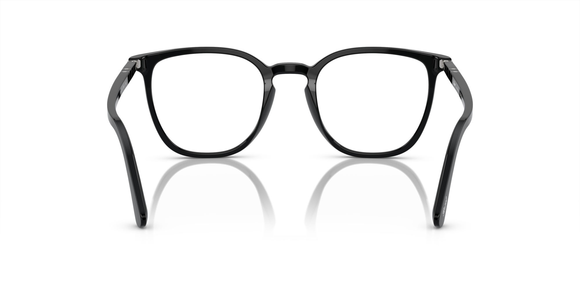 Eyeglasses Persol PO 3338V (95) color nero shape pantos lenses trasparente
