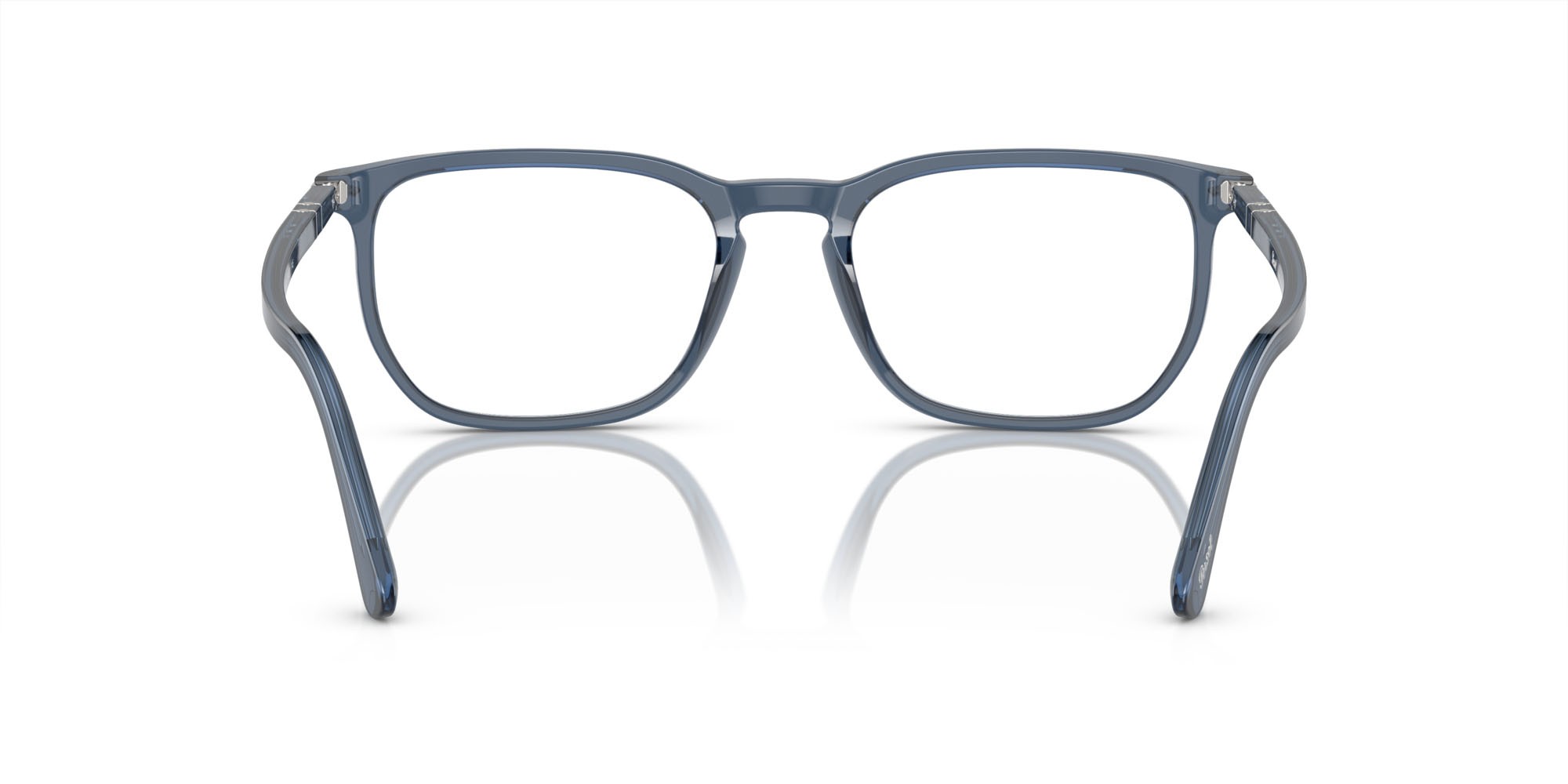 Occhiali da vista Persol PO 3339V (1197) colore blu trasparente forma rettangolare lenti trasparente
