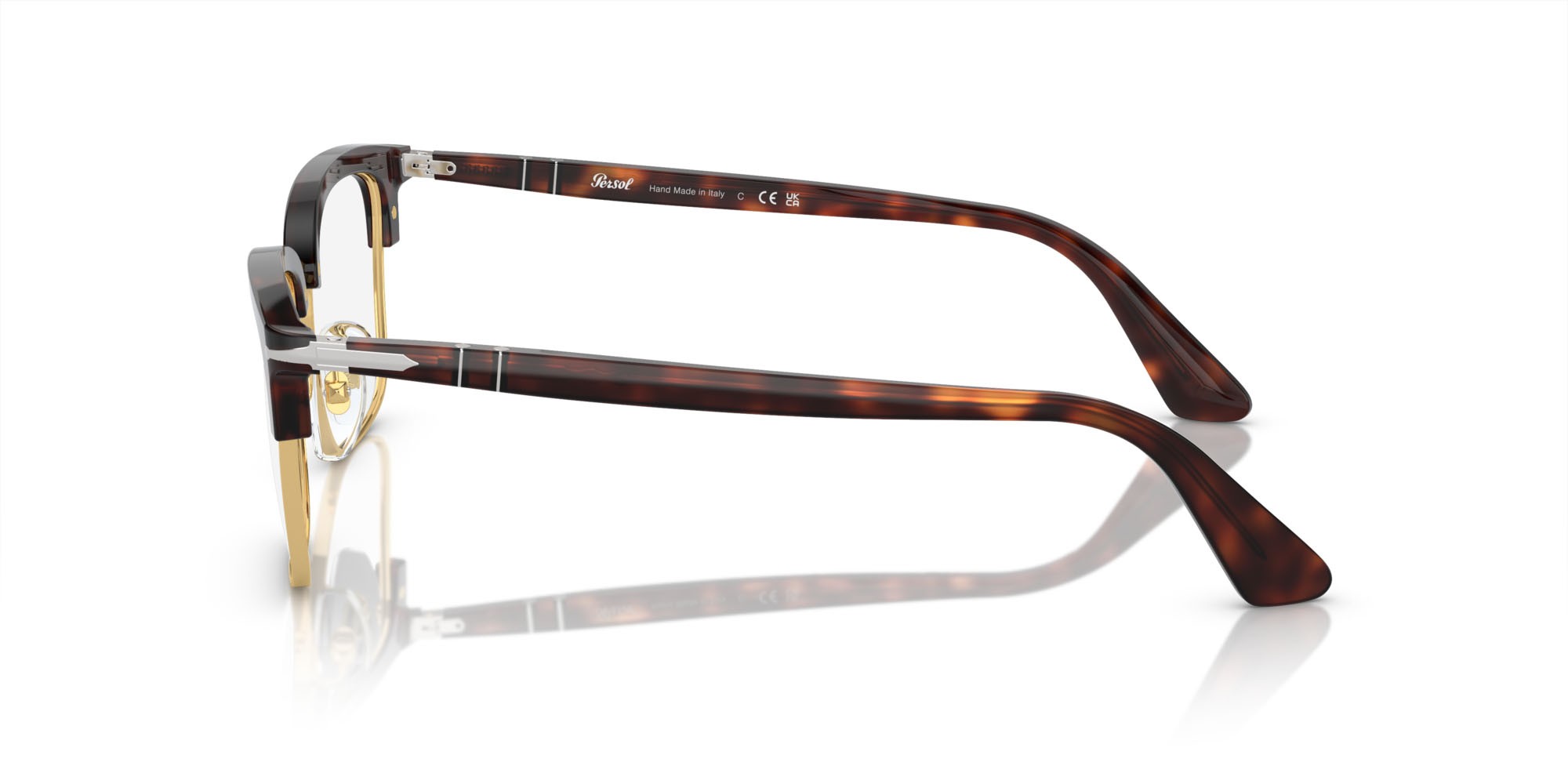 Occhiali da vista Persol Lina PO 3340V (24) colore havana forma rettangolare lenti trasparente