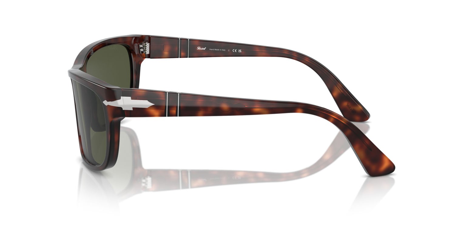 Sunglasses Persol PO 3342S (24/31) color havana shape rectangle lenses verde