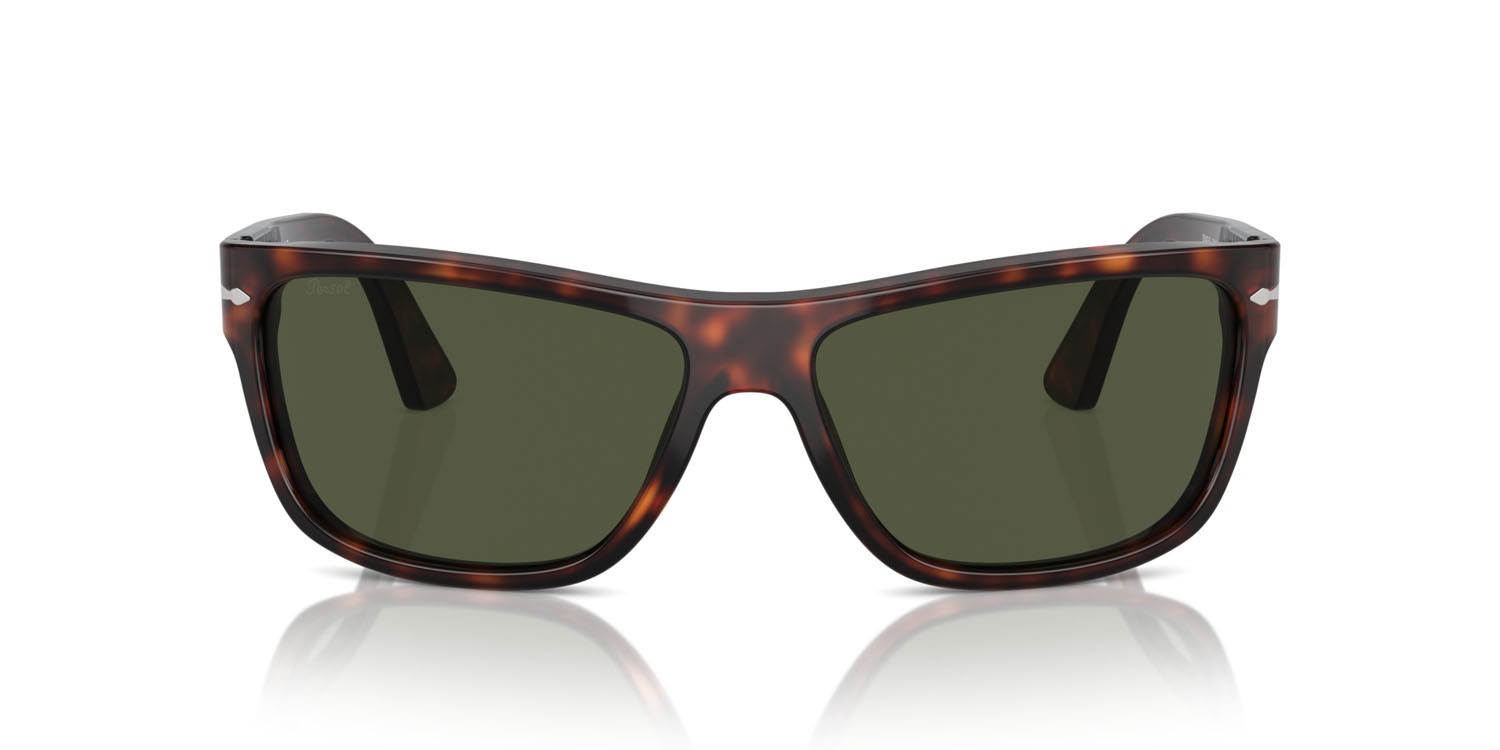 Sunglasses Persol PO 3342S (24/31) color havana shape rectangle lenses verde