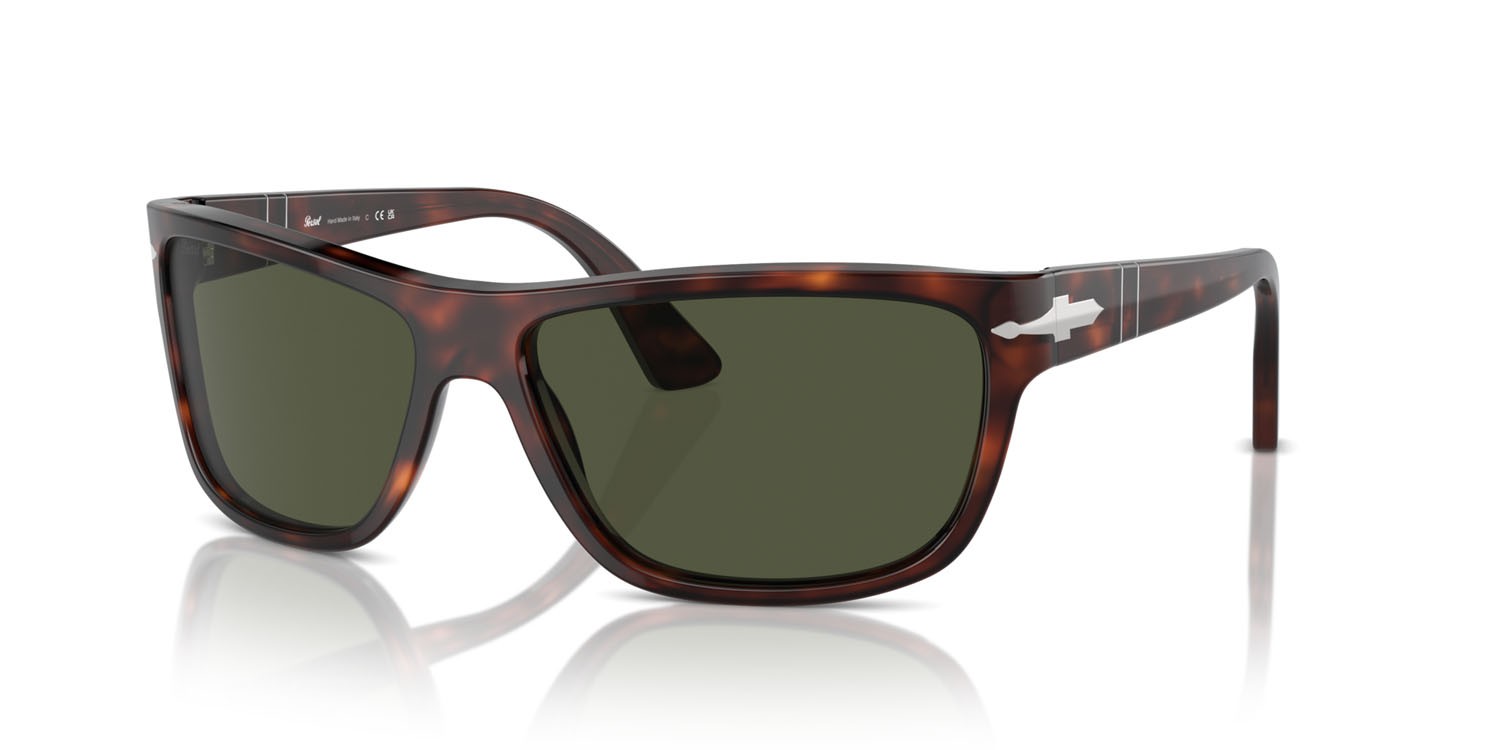 Sunglasses Persol PO 3342S (24/31) color havana shape rectangle lenses verde