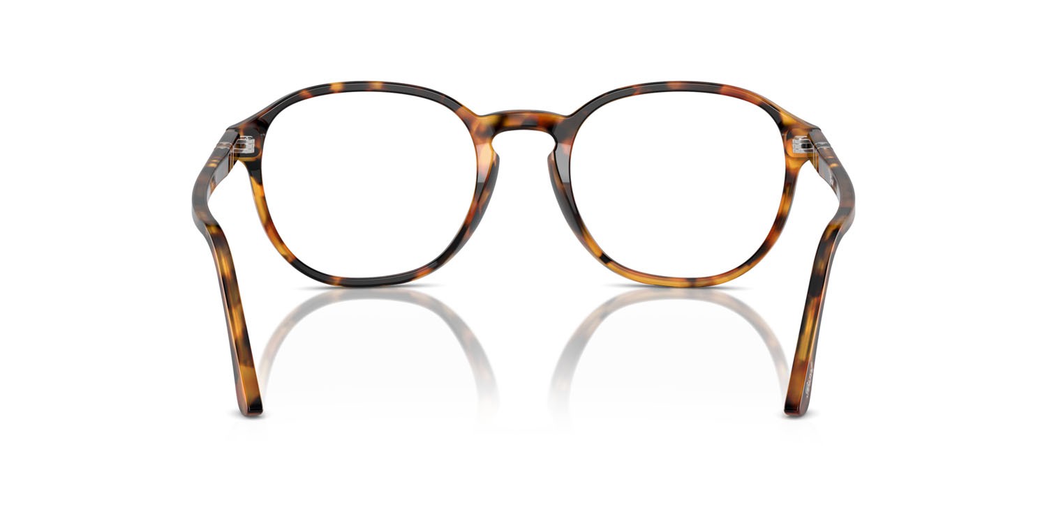 Eyeglasses Persol PO 3343V (1052) color madreterra shape pantos lenses trasparente