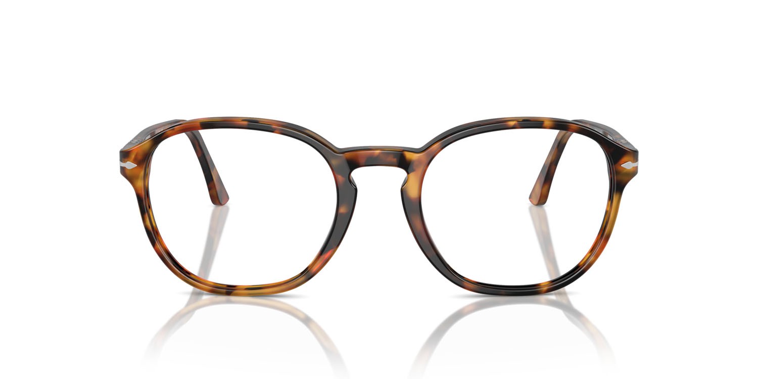 Eyeglasses Persol PO 3343V (1052) color madreterra shape pantos lenses trasparente