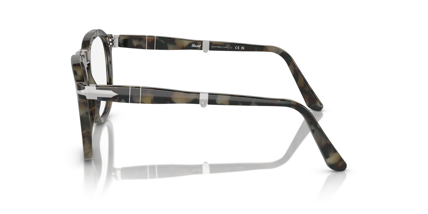 Eyeglasses Persol Rene' PO 3345V (1071) color tartarugato marrone shape square lenses trasparente