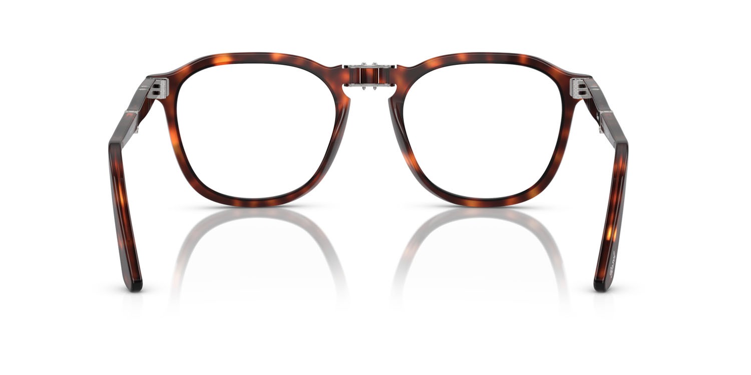 Eyeglasses Persol Rene' PO 3345V (24) color havana shape square lenses trasparente