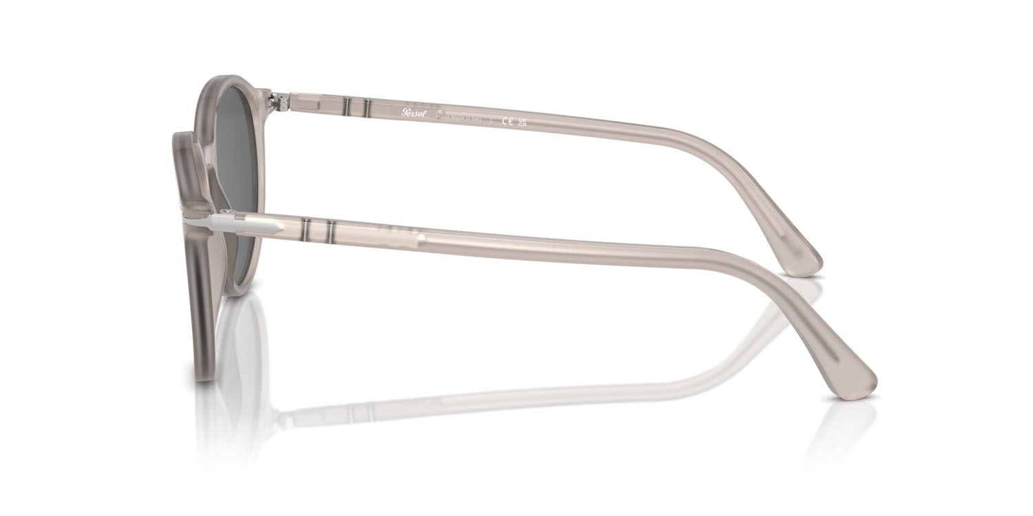Sunglasses Persol PO 3350S (1203B1) color grigio opale shape pantos lenses grigio scuro
