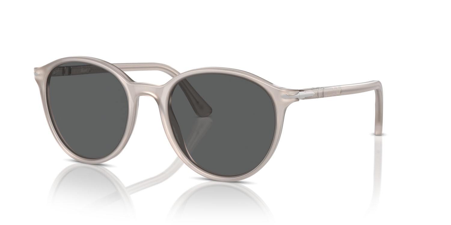 Sunglasses Persol PO 3350S (1203B1) color grigio opale shape pantos lenses grigio scuro