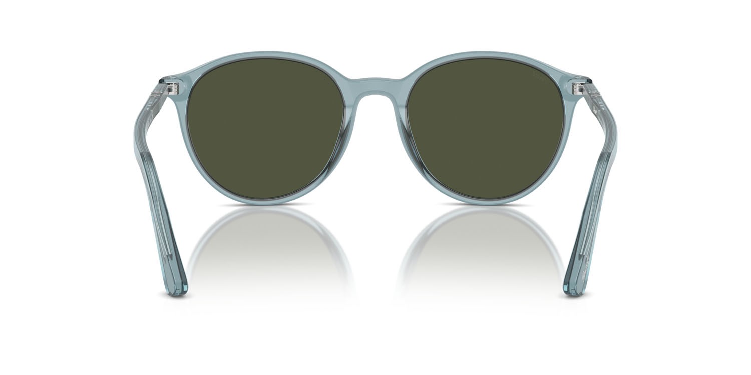 Sunglasses Persol PO 3350S (120431) color blu trasparente shape pantos lenses verde
