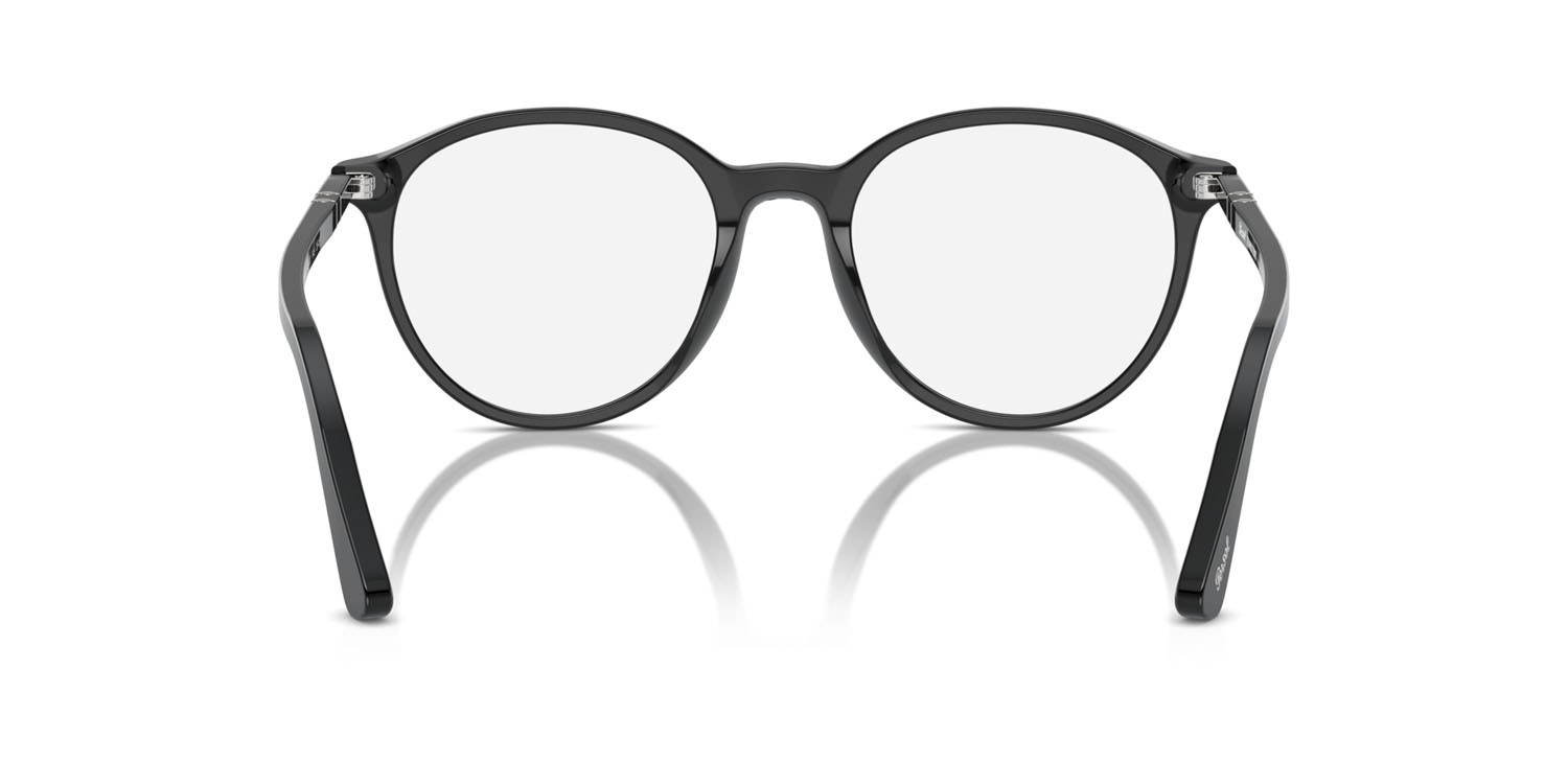 Occhiali da sole Persol PO 3350S (95/GG) colore nero forma pantos lenti transitions clear to sapphire