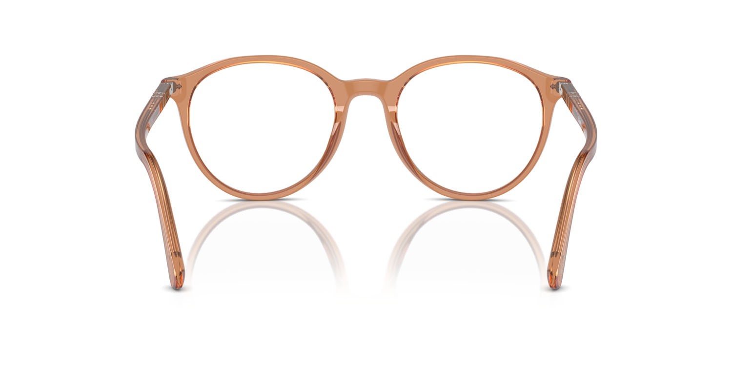 Eyeglasses Persol PO 3353V (1213) color marrone trasparente shape pantos lenses lente demo
