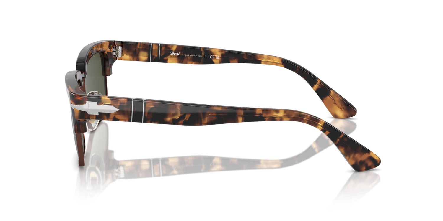 Occhiali da sole Persol PO 3354S (110231) colore honey tortoise/brown forma rettangolare lenti verde