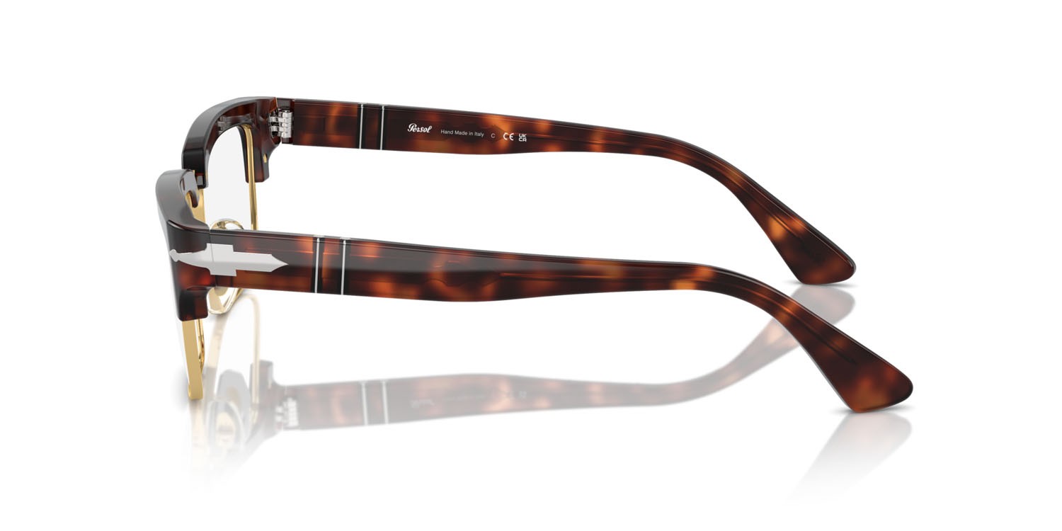 Eyeglasses Persol PO 3354V (24) color havana shape rectangle lenses trasparente