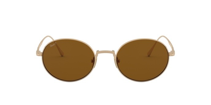 Sonnenbrillen Persol PO 5001ST (800057) farbe gold form oval gläser polar green