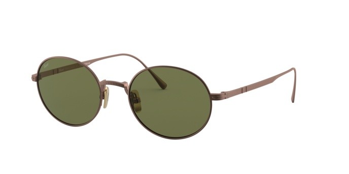 Sonnenbrillen Persol PO 5001ST (80034E) farbe bronze form oval gläser green