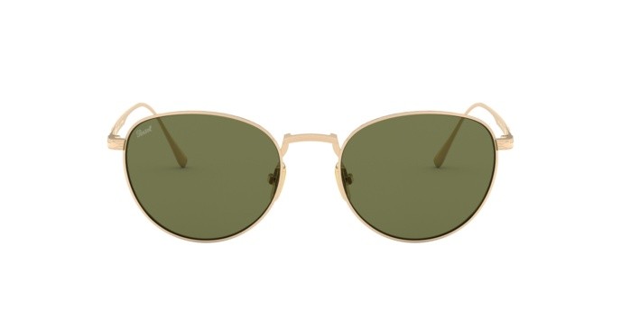 Sunglasses Persol PO 5002ST (80004E) color gold shape pantos lenses green