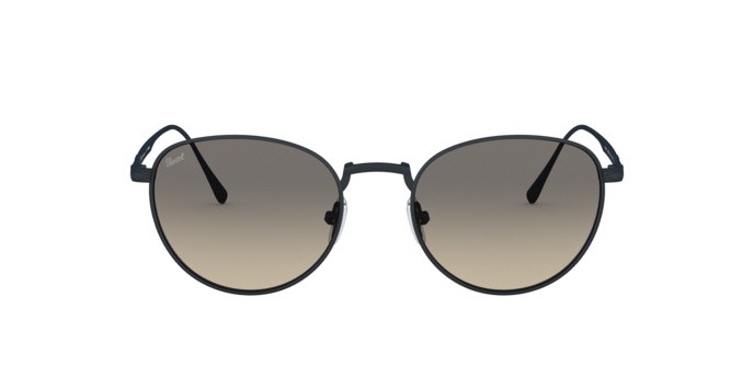 Occhiali da sole Persol PO 5002ST (800232) colore brusched navy forma pantos lenti clear gradient grey