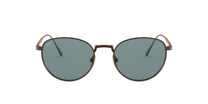 Sonnenbrillen Persol PO 5002ST (8003P1) farbe bronze form pantos gläser polar green