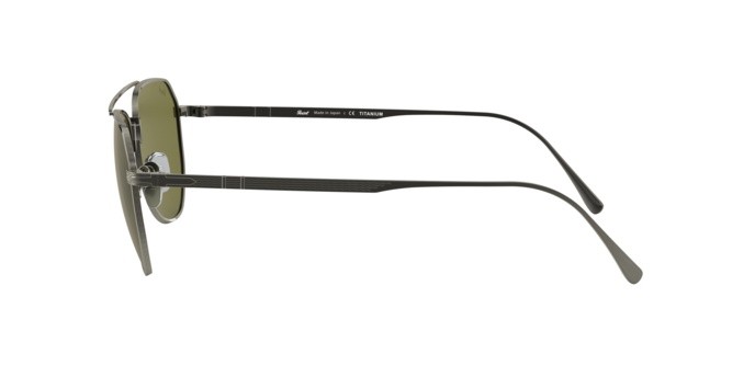 Occhiali da sole Persol PO 5003ST (80014E) colore pewter forma pantos lenti green polar
