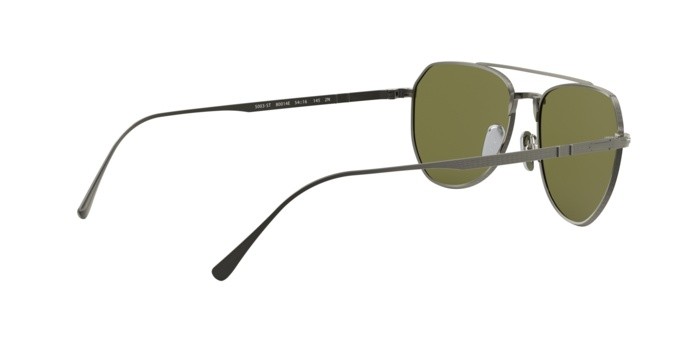 Occhiali da sole Persol PO 5003ST (80014E) colore pewter forma pantos lenti green polar