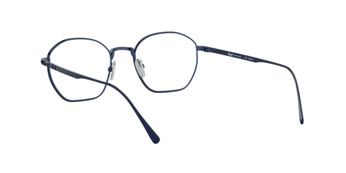 Occhiali da vista Persol PO 5004VT (8002) colore brusched navy forma irregolare lenti demo lens