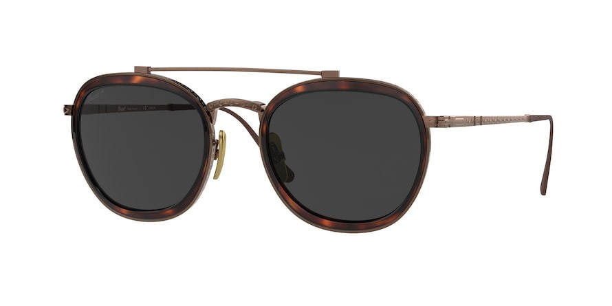 Occhiali da sole Persol PO 5008ST (801648) colore brown forma pantos lenti polar black + ar