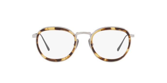 Occhiali da vista Persol PO 5009VT (8014) colore silver forma pantos lenti demo lens
