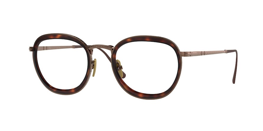 Eyeglasses Persol PO 5009VT (8016) color brown shape pantos lenses demo lens