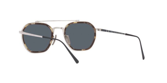 Occhiali da sole Persol PO 5010ST (8014R5) colore silver forma quadrato lenti blue