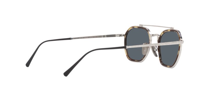 Occhiali da sole Persol PO 5010ST (8014R5) colore silver forma quadrato lenti blue