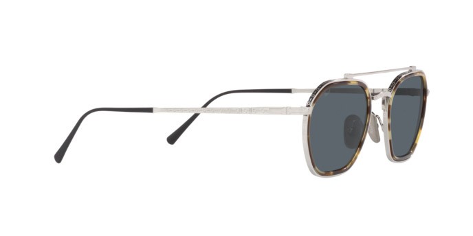 Occhiali da sole Persol PO 5010ST (8014R5) colore silver forma quadrato lenti blue